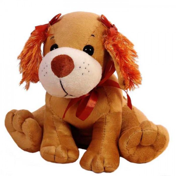Cute Stuffed Brown Bella Dog Plush Animal Soft Toy